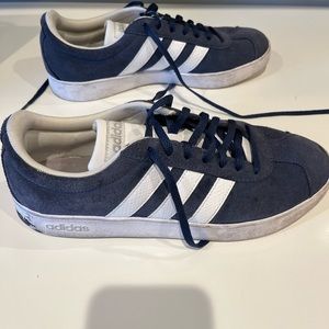 Adidas Women’s Navy Suede Sneaker size 8 1/2